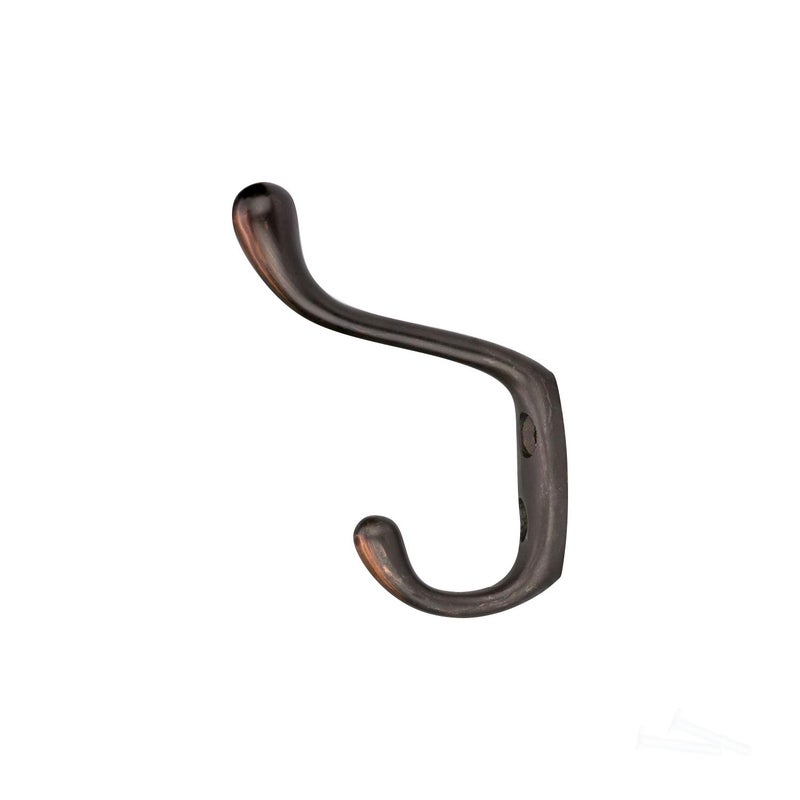 Rok 2 Pack Hardware Heavy Duty Oil-Rubbed Bronze Home Wall Closet Towel Robe Coat Double Hook Hanger - Image 3